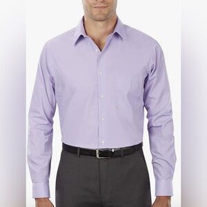 BEVERLY HILLS POLO CLUB button down dress shirt long sleeve lavender NEW size M